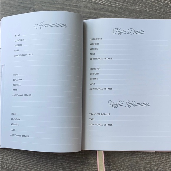 !!SALE!! Ted Baker London 192 Page Travel Planner - Picture 9 of 12